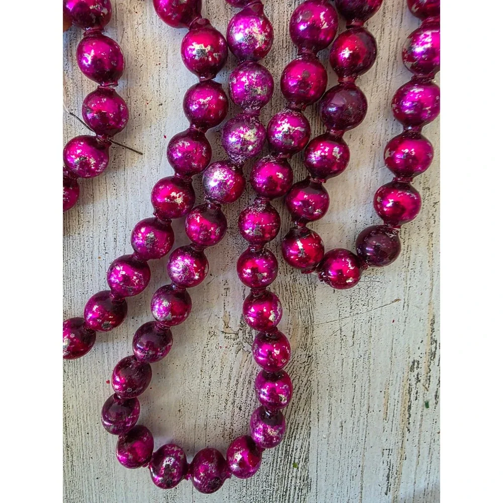Antique purple mercury glass Garland 108